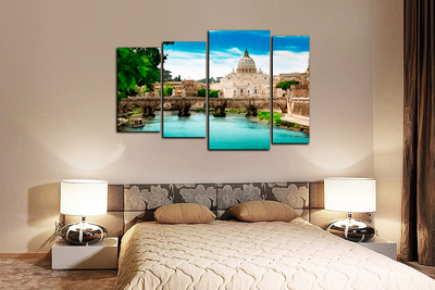 Модульная картина "Древний мост"