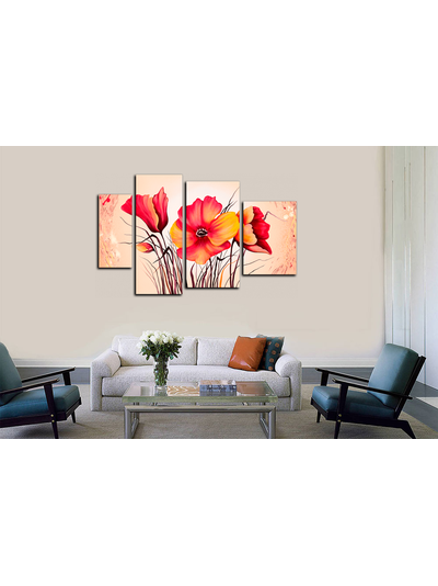 Модульная картина "Цветы радости"