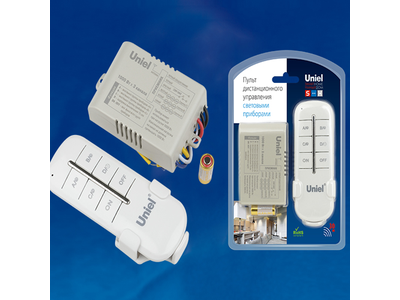 Пульт ДУ Uniel световыми приборами 3x1000W 30м, 3 приемн. UCH-P005-G3-1000W-30M
