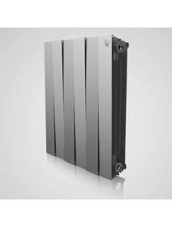 Биметаллический радиатор Royal Thermo Piano Forte Silver Satin (4 секции)