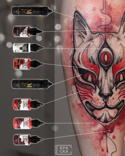 Набор от Софья Ивановская ProTeam - КРАСКА Tattoo Ink