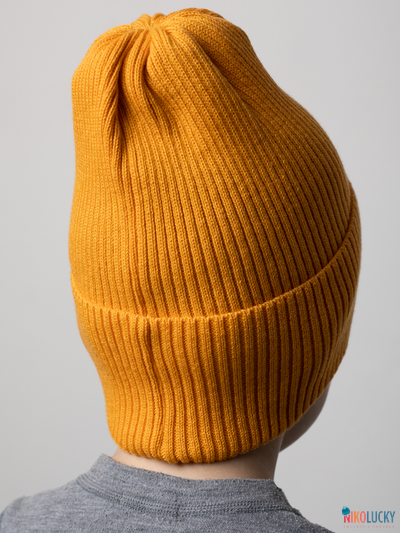 Шапка 25301-01 50%хлопок 50%акрил, горчичный 52-56