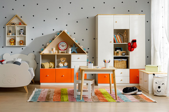 Шкаф 3-створчатый ТК №1 комбинированный из массива сосны 122 х 60 х 180 см