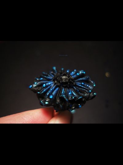 Кольцо-цветок в стиле фэнтези "Ночная магия"
