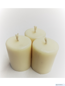 Свеча белая цилиндр 10 см (5 ч. горения).