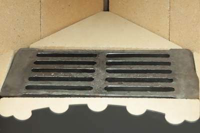 Печь-камин Бавария угловая с плитой, Экокамин (Россия)