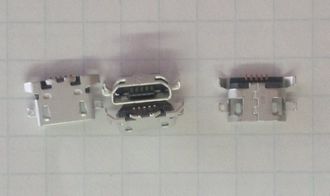 Разъём зарядки microusb № 51 Lenovo A850, A390, S5000, A516, A670, A690, A820, A830, P770, P780, S650, S660, S720, S820, Sisley S90 (MC-125)