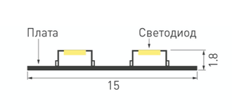 Лента Arlight RT 2-5000 24V 2x2 (3528, 1200 LED, LUX)