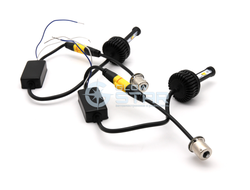 Aozoom ДХО в поворотники 1156/7440 (2 в 1) S25/T20 (BAU15S/WY21W) белый+оранжевый (комплект, 2шт)