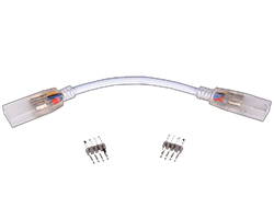 Коннектор Ecola 220V 14x7 гибкий соединитель лента-лента 4-х конт RGB SCVM14ESB