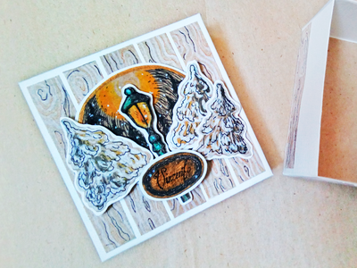 Подарочная коробочка под колье в стиле украшения