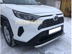 Защита переднего бампера короткая d60 для Toyota RAV4 (2019-...)