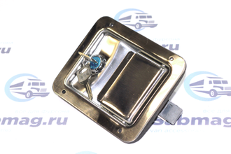 Замок врезной автомобильный, клавишный 140х108