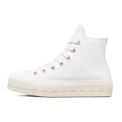 Кеды Converse Chuck Taylor All Star Lift белые высокие на платформе фото 3