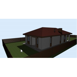 Одноэтажный дом с тремя спальнями 142м² (S42)
