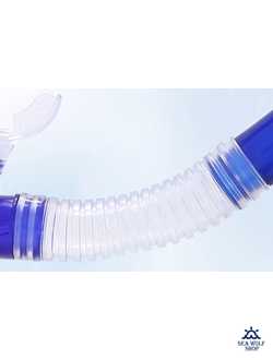 Трубка для дайвинга Primo с клапаном, синяя