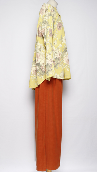 РУБАШКА БОХО "Карман пайетки" розы фуксия, желтая, голубая до р.54