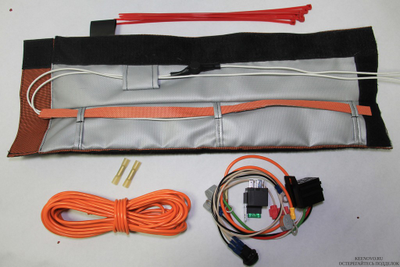 Подогрев магистрали L>500мм и d< 20мм 12В (35Вт)