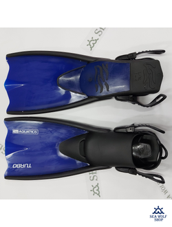 Ласты Aquatics TURBO JUNIOR детские с ремешком р.33-36