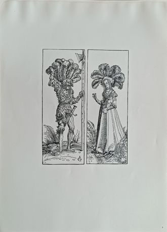 "Искушение святого Антония" ксилография Лукас Кранах Старший 1972 год
