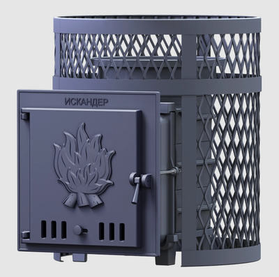 Печь для бани Гефест Искандер 25 в сетке