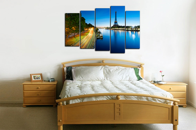 Модульная картина "Ночной Париж"