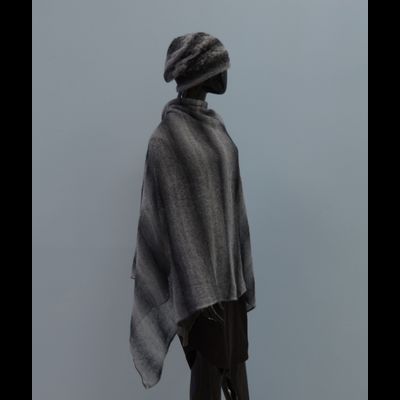 Итальянский палантин Vizio 7014 SX темно - серый