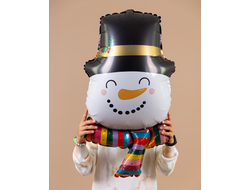 Фольгированный шар "Снеговик"