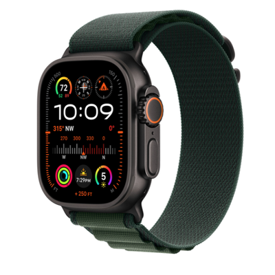 Apple Watch Ultra 2 (2024) 49mm Black Titanium Case with Ocean Band Black (Черный)