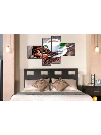 Модульная картина &quot;Кофе с молоком&quot;