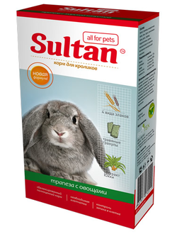 Sultan для кроликов "Трапеза с овощами"  0,4 кг