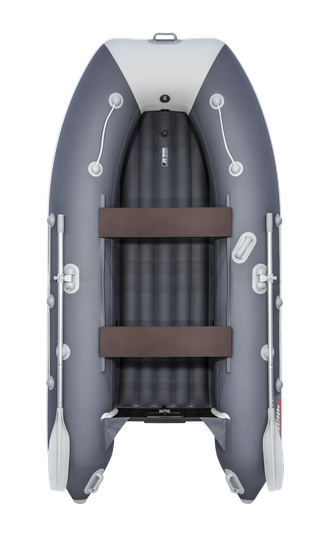 Надувная лодка ПВХ, Таймень LX 3200 НДНД, графит/светло-серый