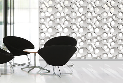 Декоративный 3D блок для перегородки из гипса (модель 108)