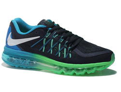 Nike Air Max 2015 черные с голубым (41-45) М-3 Арт. 14MF