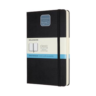 Блокнот Moleskine Expanded (в точку), Large, черный