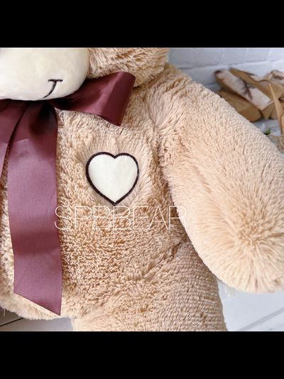 Плюшевый медведь 110 см кремовый Михель