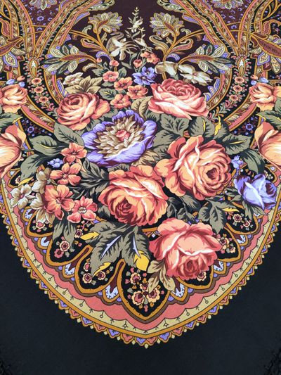 Павловопосадский платок Ненаглядная 1025-19