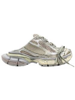 Balenciaga 3XL Mule Milk Silver Old