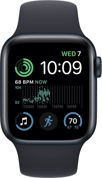 Apple Watch SE 2022 40mm Midnight Aluminium Case with Midnight Sport Band
