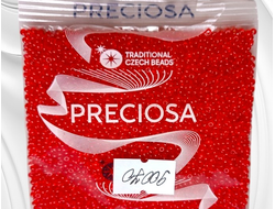 Оранжевый круглый бисер