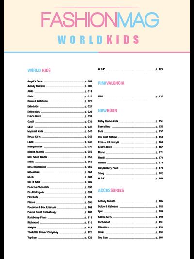 Fashionmag WorldKids Magazine Fall-Winter 2024