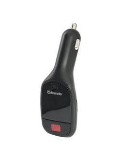 FM-трансмиттер DEFENDER RT-Tone, USB 2.0, SD, Micro SD, черный, 68007