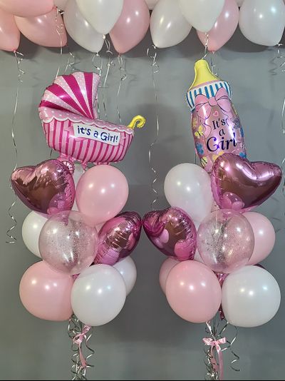 НАБОР ШАРОВ С ГЕЛИЕМ НА ВЫПИСКУ ДЛЯ ДЕВОЧКИ №114