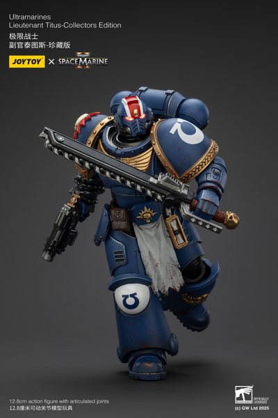 Тит, лейтенант Ультрамаринов (Warhammer 40k, Spacemarine II) - КОЛЛЕКЦИОННАЯ ФИГУРКА 1/18 Ultramarines Collectors Edition - Lieutenant Titus (JT01369) - JOYTOY