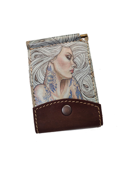 Портмоне-зажим с принтом "Девушка с татуировкой"