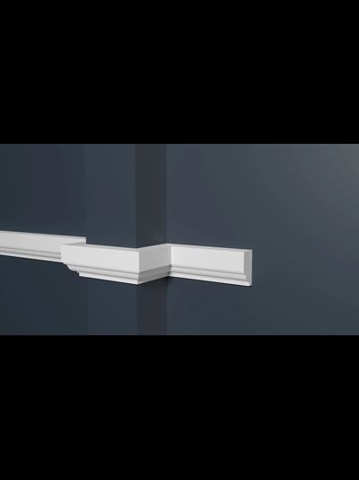 Молдинг Decor Dizain DD609, дюрополимерный, влагостойкий, под покраску, длина 2 м