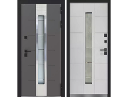 Термо дверь Тундра плюс со стеклопакетом