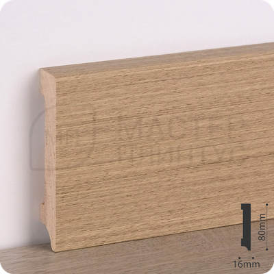 Плинтус деревянный ламинированный Дуб бангуи