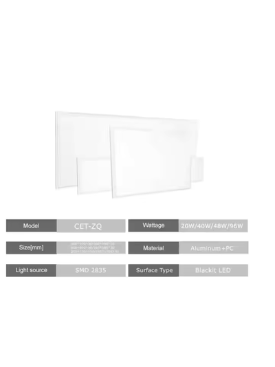 Квадратный светодиодный панельный светильник 48 Вт