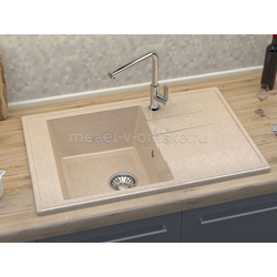 ЛЕК016 Мойка каменная Зельда L32. Размер: 775*495*212